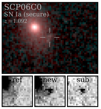 Example Type Ia Supernova from the HST Cluster Supernova Survey
